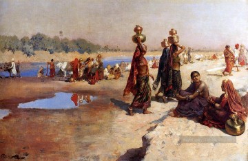 Transporteurs d’eau du Gange Arabian Edwin Lord Weeks Peinture à l'huile